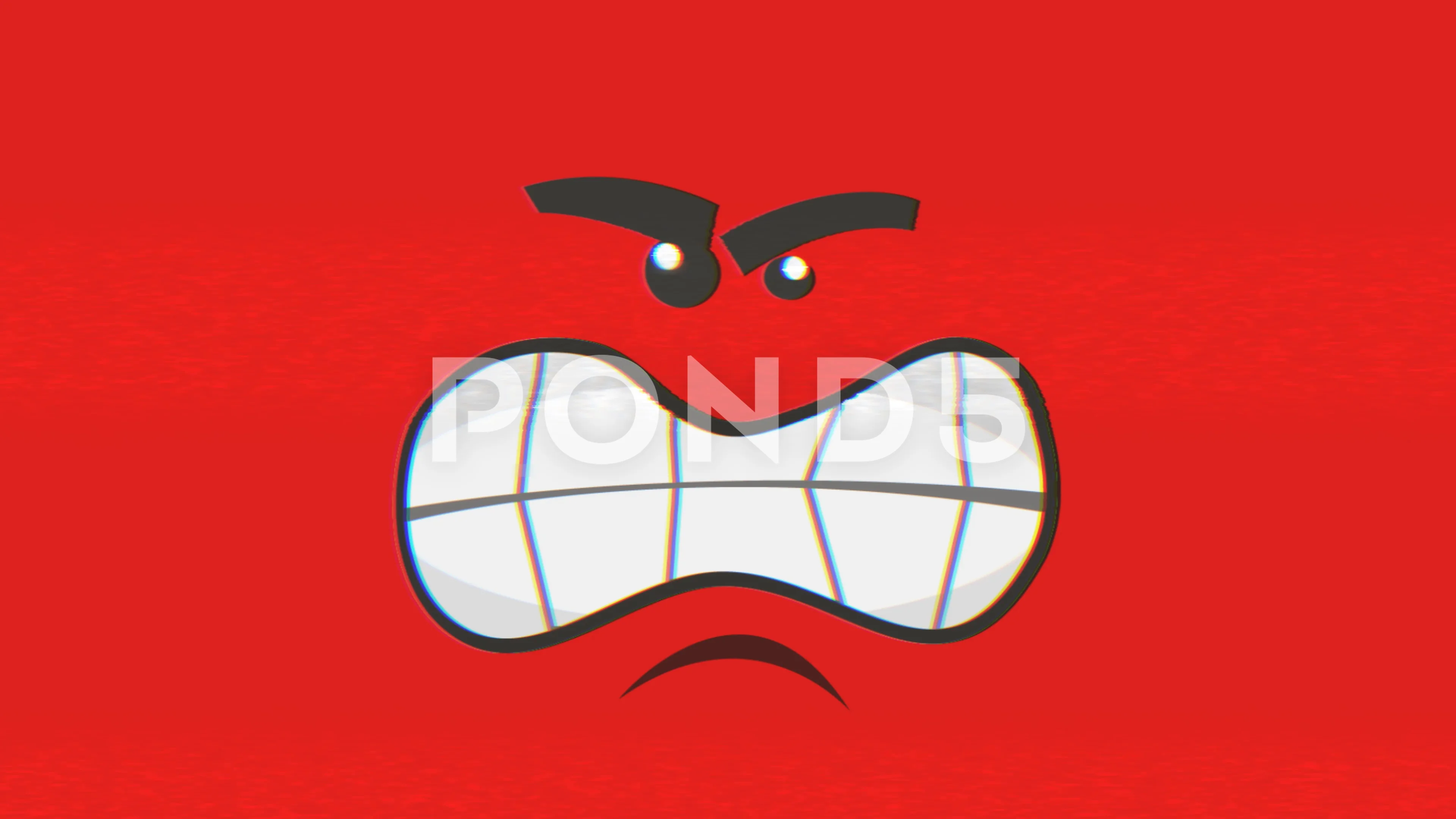 4k Cartoon Angry Character Background | Stock Video | Pond5