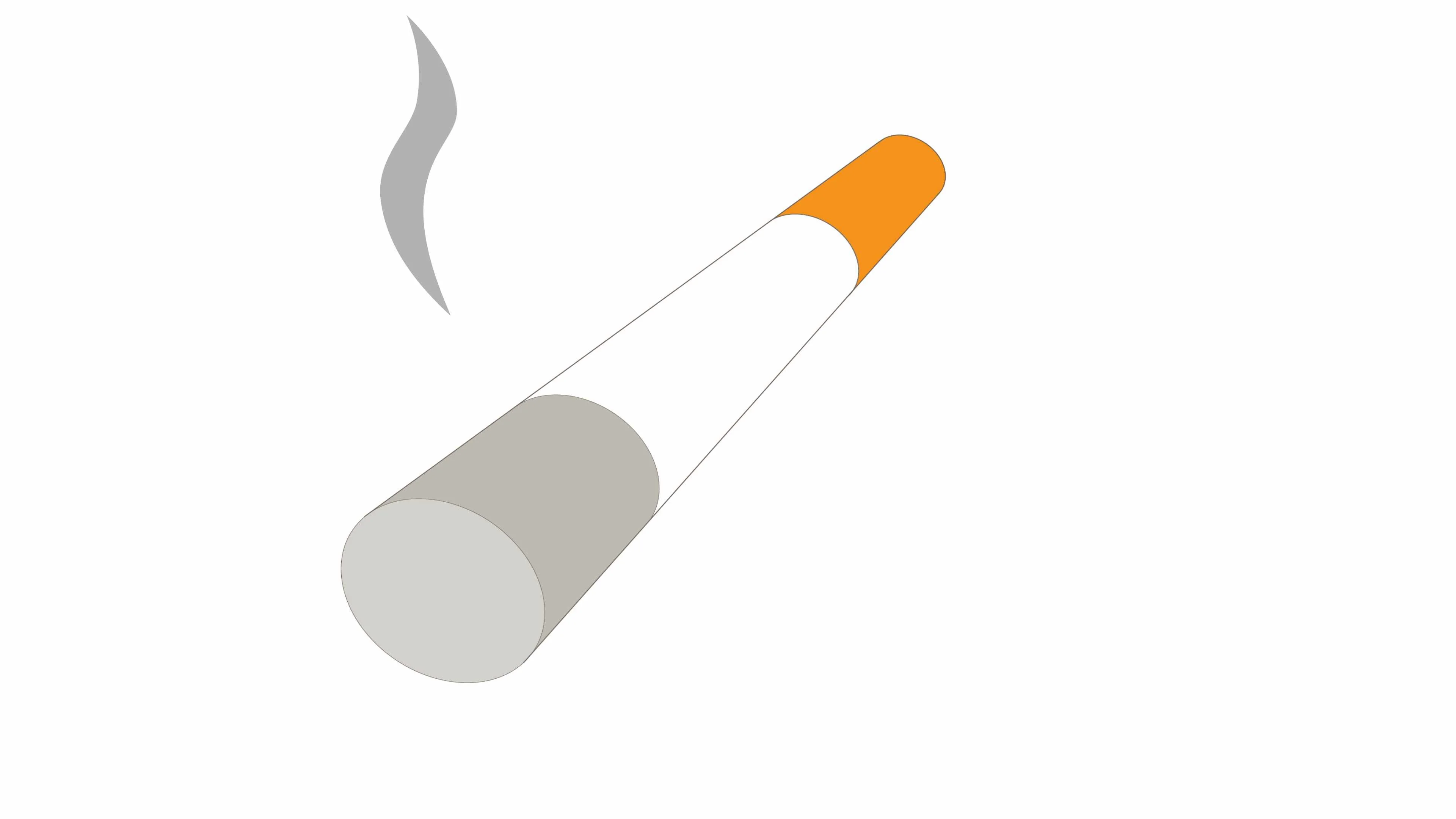 4K CARTOON SMOKING CIGARETTE ANIMATION | Stock Video | Pond5