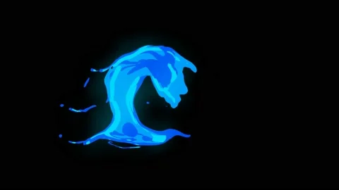 4k Cartoon waters flash fx  elements pack. 库存影片 139621324