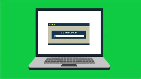 4k cartoon where laptop interface is represented. 库存影片 135789638