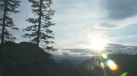 4K Cascade Mountain Range, Time Lapse Vidéo 10806860