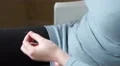 4k caucasian hands struggle to thread a needle and cut thread 4k or 4k+ Resolution