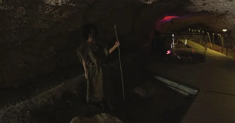 4K Cave museum Stock Footage 45733592