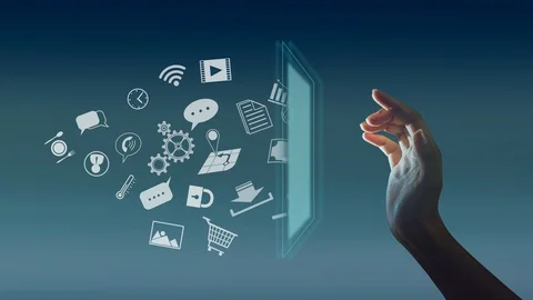 4K Cenimagraph, Technological Abstract background Stock Footage 106339895