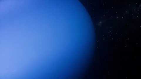 4K CGI Rotation of Neptune Planet with Deep Blue Atmosphere Video stock 310169856
