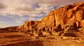 4K Chaco Culture 05 Time Lapse Pueblo Bonito Native American Ruins Sunset 4k or 4k+ Resolution