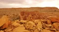 4K Chaco Culture 19 Pueblo Bonito Native American Ruins Raining 4k or 4k+ Resolution