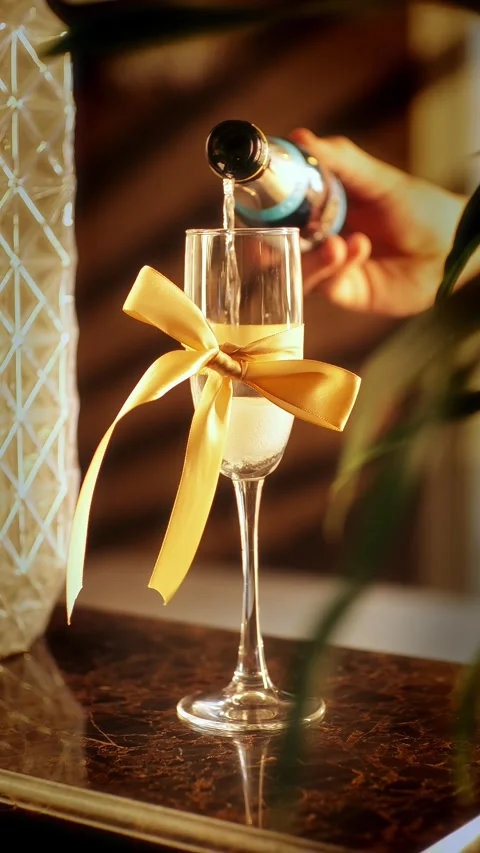 4k champagne Video stock 294967357