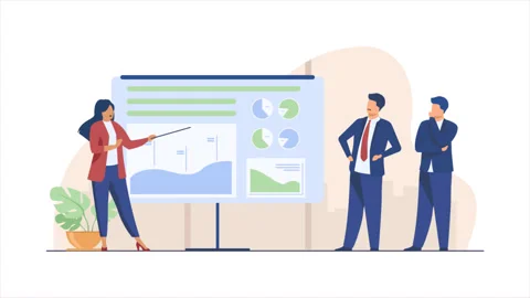 4K Character Animation for Business Presentation  Corporate Explainer Video Video stock 308404530