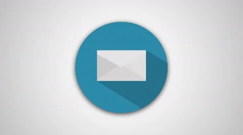 4K - Chat icon symbol round logo Video stock 61435273