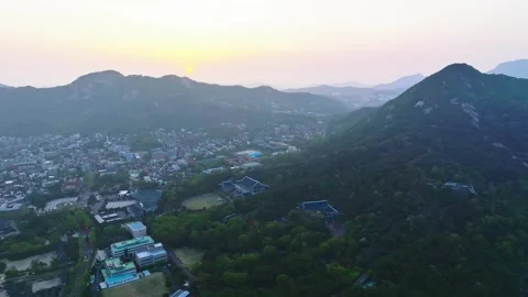 4K Cheong Wa Dae drone shot – Seoul’s Presidential Landmark 06/17/2023 Stock Footage 304516581