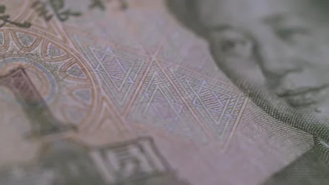 4K China Bank note close up Panning shot. Economy, Currency and Wealth Stock Footage 270754286