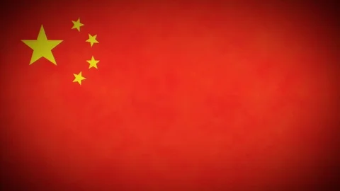 the flag of china. a red background with, at the top left, one large gold star which is surrounded by four smaller gold stars