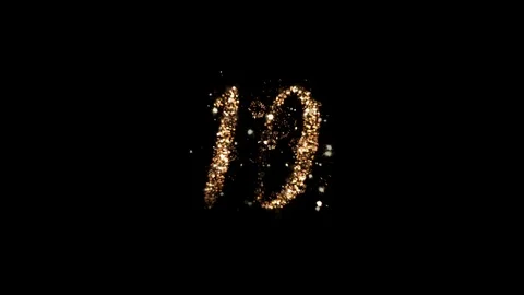 4k Christmas composition. Countdown and inscription Happy New Year. Numbers come 스톡 동영상 121326757