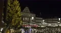 4k Christmas market overview from upper position panning 4k or 4k+ Resolution