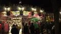 4k Christmas market panning with church and merry-go-round 4k or 4k+ Resolution