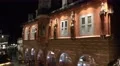 4k Christmas market in small ancient city village panning overview 4k or 4k+ Resolution