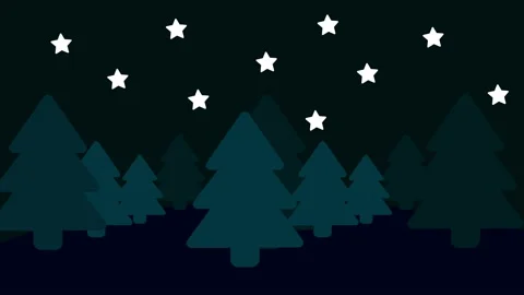 4K Christmas Night Animation - Loopable Stock Footage 164978682