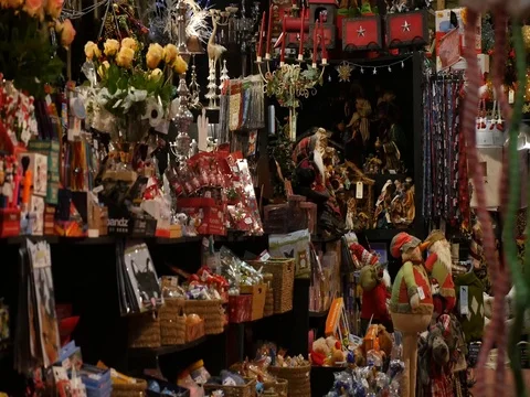 4K Christmas shop 스톡 동영상 70306884
