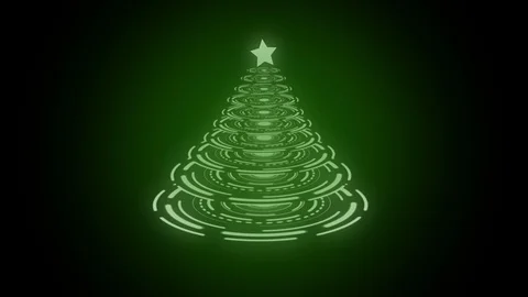 4K Christmas Tree Animation |Loop Stock Footage 115861955