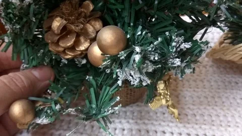 4K Christmas tree in hands. Stock-Footage 99509510