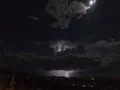 4K Cine lightning storm cell under the moon time lapse 4k or 4k+ Resolution