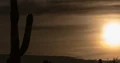 4K Cine soft cloudy full moon rises behind saguaro cactus silhouette time lapse 4k or 4k+ Resolution