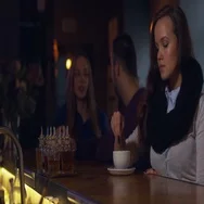 4K Cinemagraph - Girl Stirring Coffee Behind The Bar. Motion Photo Seamless Loop Stock Footage