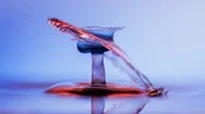 4K Cinemagraph Of Water Droplet In Wine Abstract Background Stock Footage