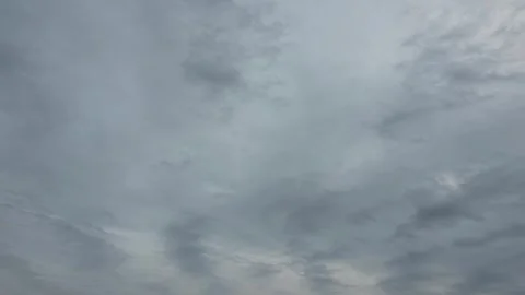 4K Cinematic Dark Moody Clouds, Real-time Heavy Overcast Stormy Sky Stock Footage 332731860