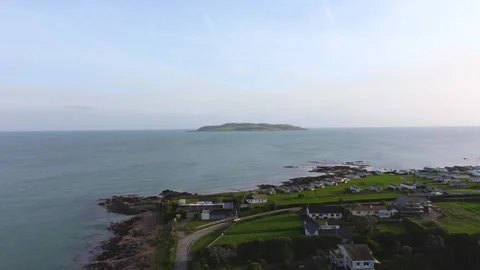 4K cinematic drone footage capturing Lambay Island County in Ireland_75 Stock-Footage 330887598