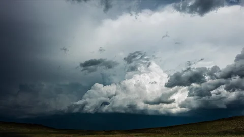 4K Cinematic Storm Developing Timelapse - Long-duration, Prores Stock Footage 317584623