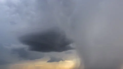 4K Cinematic Supercell Storm Dying Timelapse - Prores Stock Footage 319859400
