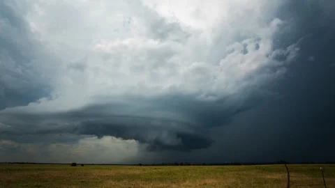 4K Cinematic Supercell Storm Timelapse - Prores Stock Footage 319858381