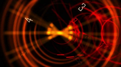 4k Circle figures time clocks&amp;busy wheels,trade finance channel,number space. Video stock 46802128