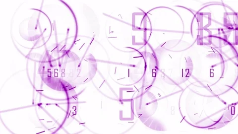 4k Circle figures time zone clock busy wheel trade finance channel number space. Video stock 71339867