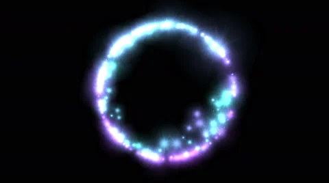 4k Circle fireworks ion ring particle ba... | Stock Video | Pond5