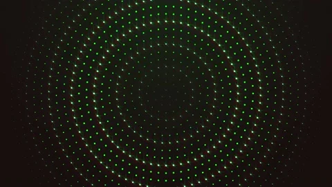 4K Circle Light Background Green Color Stock Footage 147090133