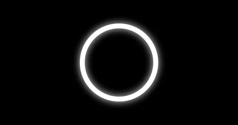 4K Circle stroke animation with glow Stock Footage 325387649