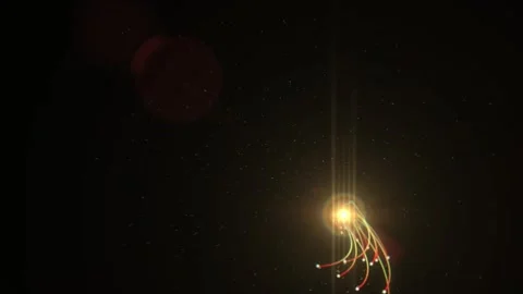 4k Circling Space Ribbons Motion Background Video stock 328715183