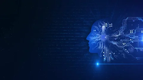 4K Circuit digital. Artificial Intelligence, Business, modern technology, intern Stock Footage 341897834
