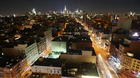 4k City Timelapse Night Stock Footage 83793390