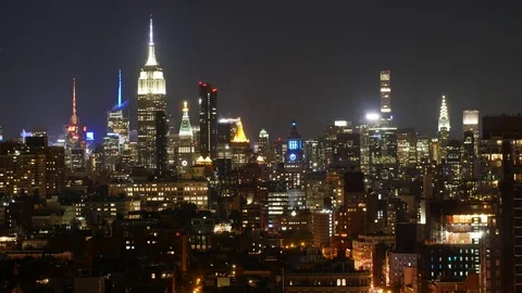 4k City Timelapse Night Stock Footage 83793565