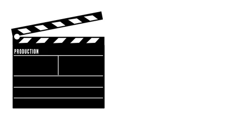 4K Clapper Animation, White Background Stock Footage 108248668