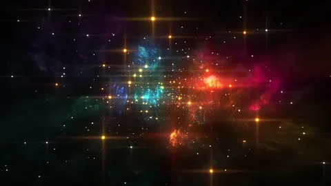 4k Classic Glowing Space Galaxy Motion Background Stock Footage 328543995