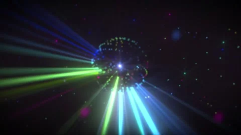 4k Classic Lights Sphere Motion Background Stock Footage 328543964