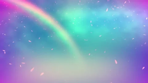 4k Classic Rainbow Ambient Falling Leaves Background Video stock 328467824