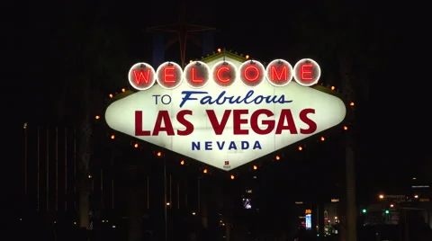 4K: Classic "Welcome to Fabulous Las Vegas Sign" Stock-Footage 63095421