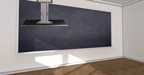 4K Classroom Virtual Set Background for Green Screens Stock Footage 74566738