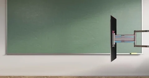 4K Classroom Virtual Set Background Video stock 74566743